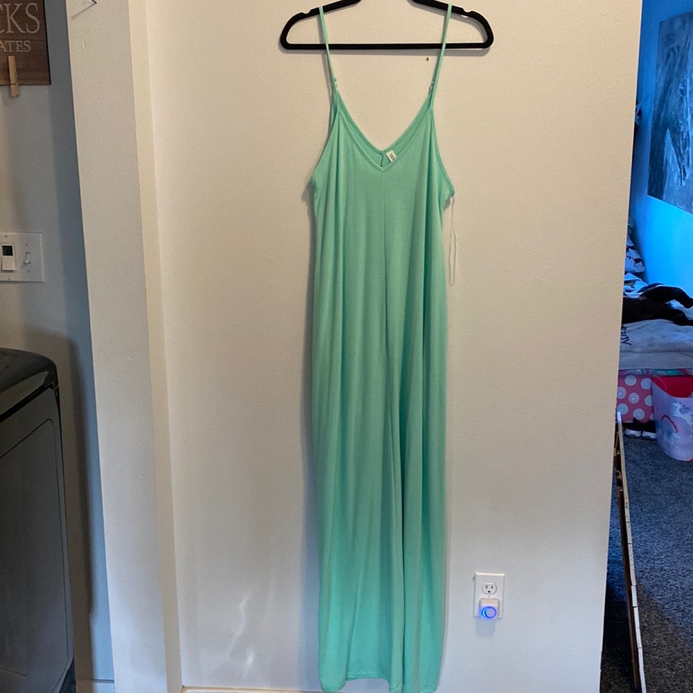 Mint green summer dress/ swimsuit cover up